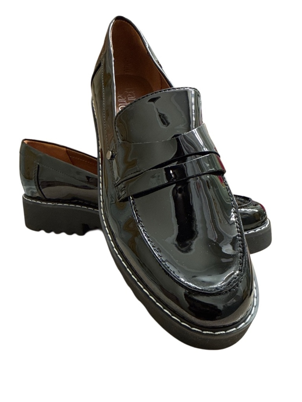 FRANK SARTO PLATFORM PENNY LOAFERS NWT